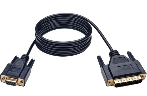 Cable Tripp Lite P456-006 6 Feet Null Modem Cable - Black - Serial RS232 -