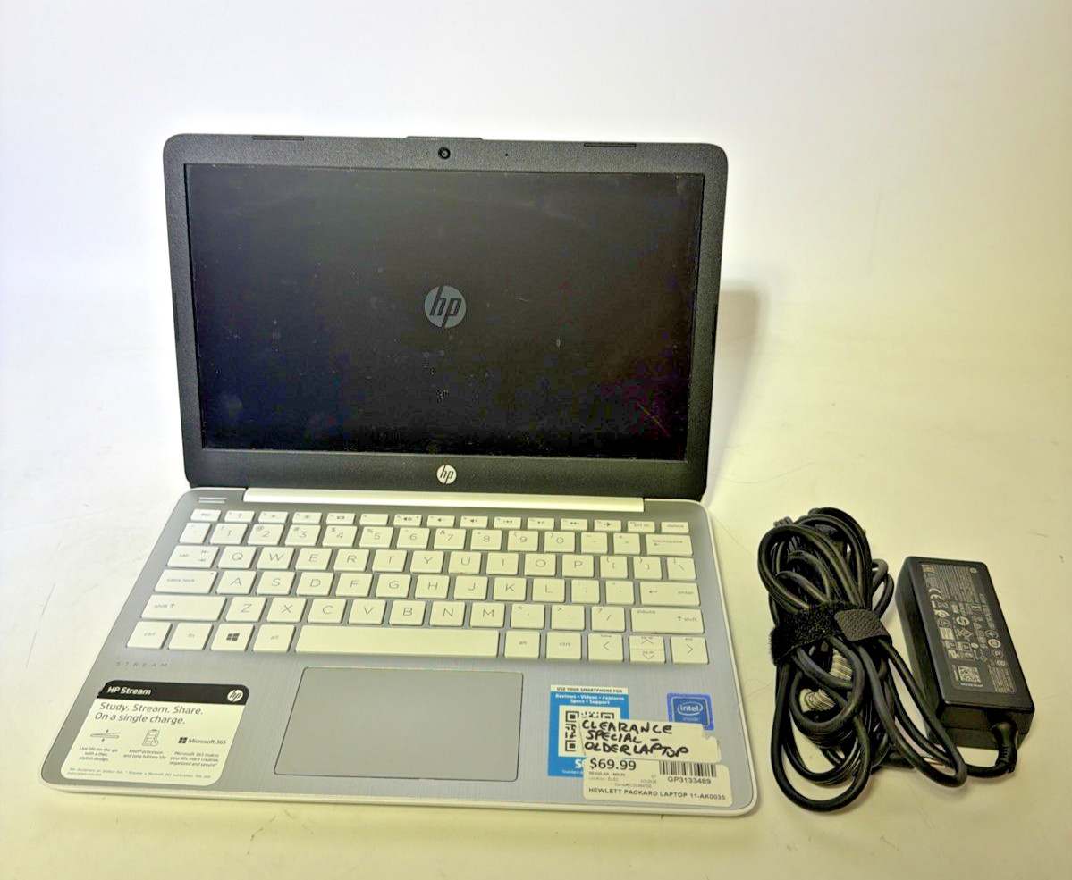 HP Stream 11-AK0035NR 11.6" Celeron N4020 1.1GHz 4GB RAM 29GB SSD GP3133489