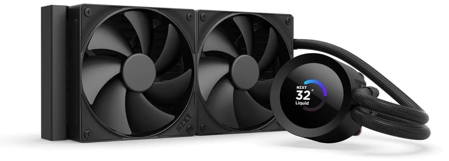 NZKT Kraken Plus 240 AIO CPU Liquid Cooler – 240mm Radiator – 2 x F120P Fans™