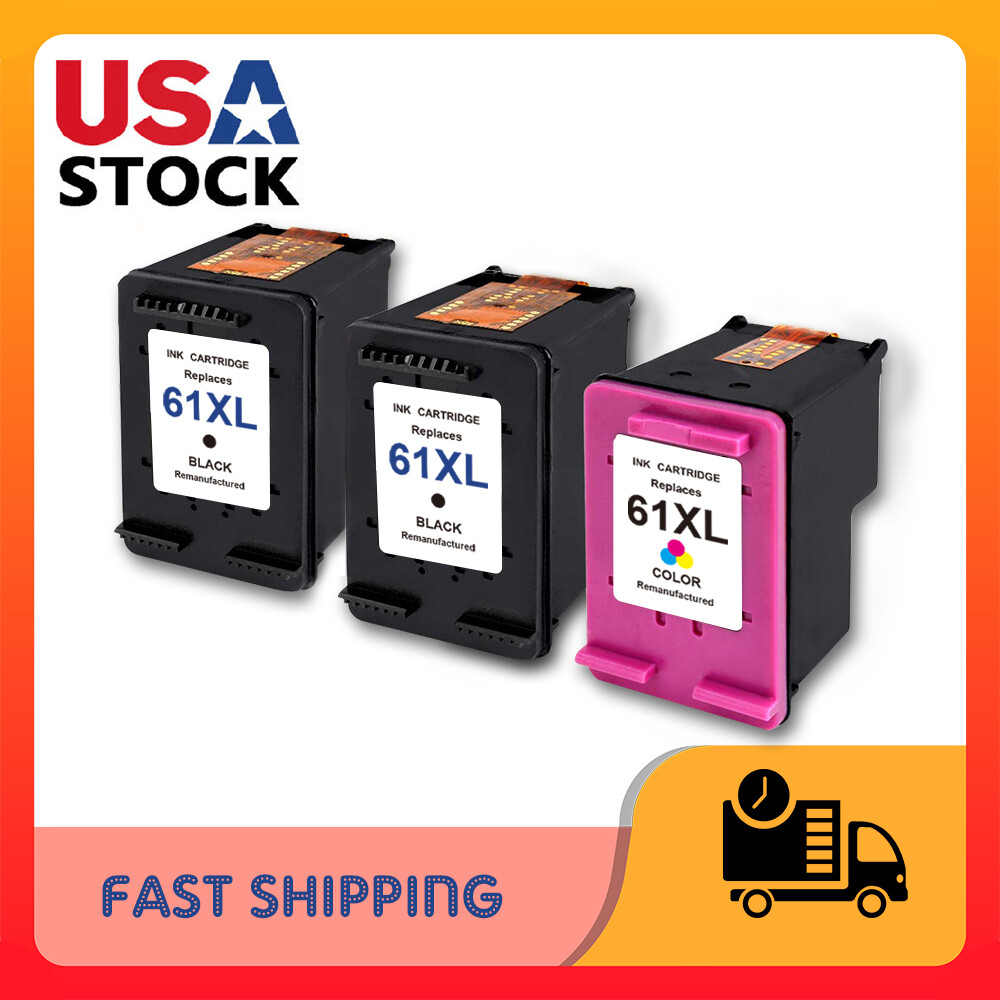 3 PK 61 XL Ink Cartridge For HP OfficeJet 2620 2621 4630 4632 4634 4635