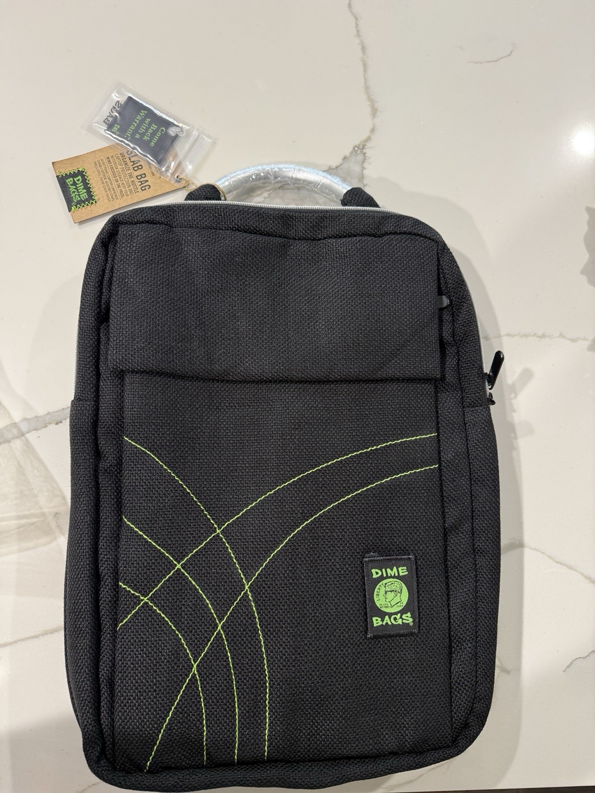 Dime Bags Slab Bag Hemp Aluminum Handle Laptop Storage Backpack New Black