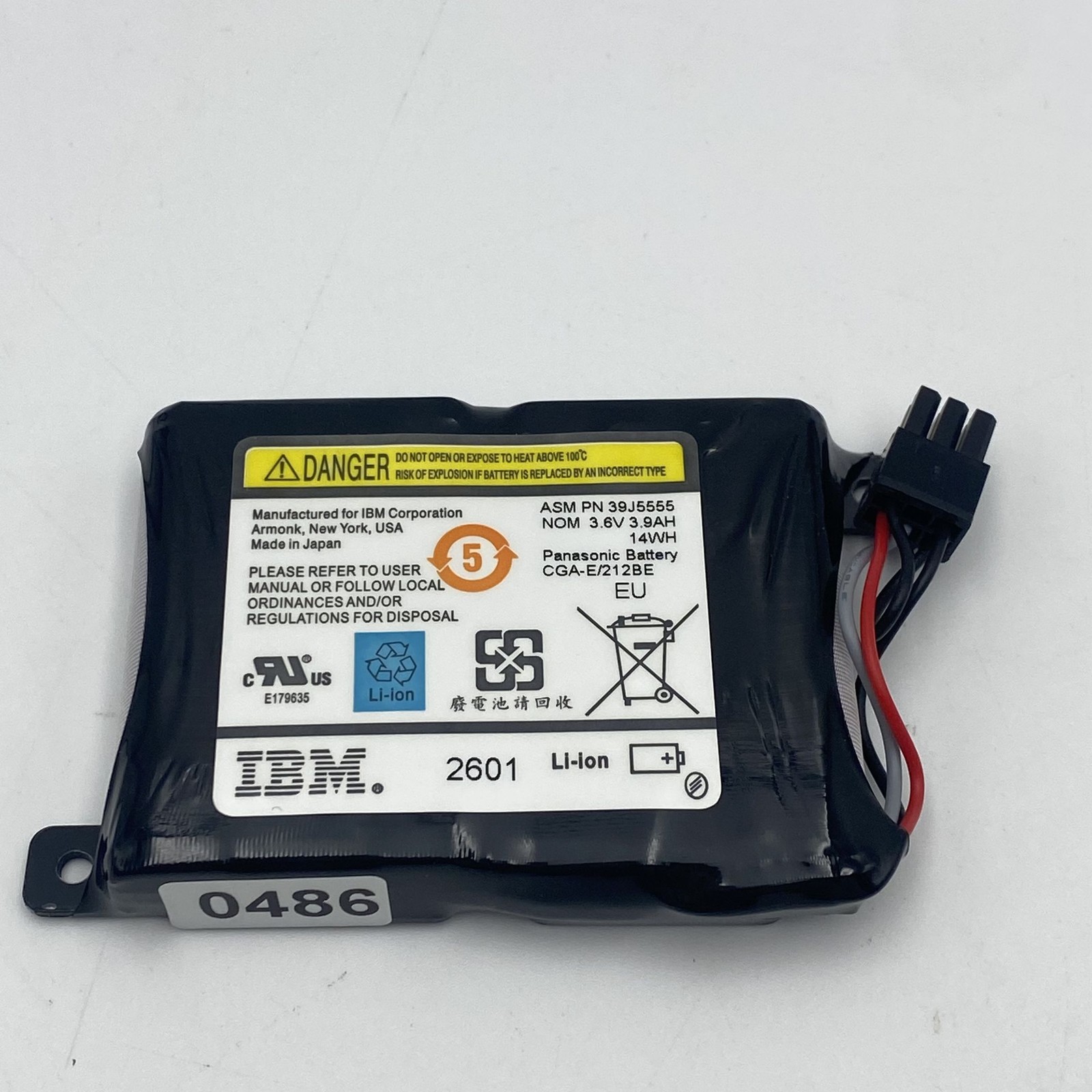 IBM CACHE BATTERY, 5737, 5776 Date Code:2601 74Y6773 L103450-5737 39J5555
