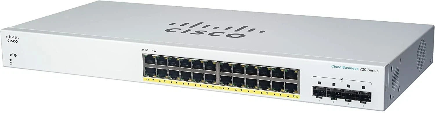 BRAND NEW: Cisco Business - CBS220-24T-4G-NA - 4G Smart Switch 24 Port GE