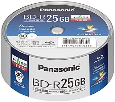Panasonic 6x BR disc single side 1 layer 25GB (additional note) 30 spindles LM-