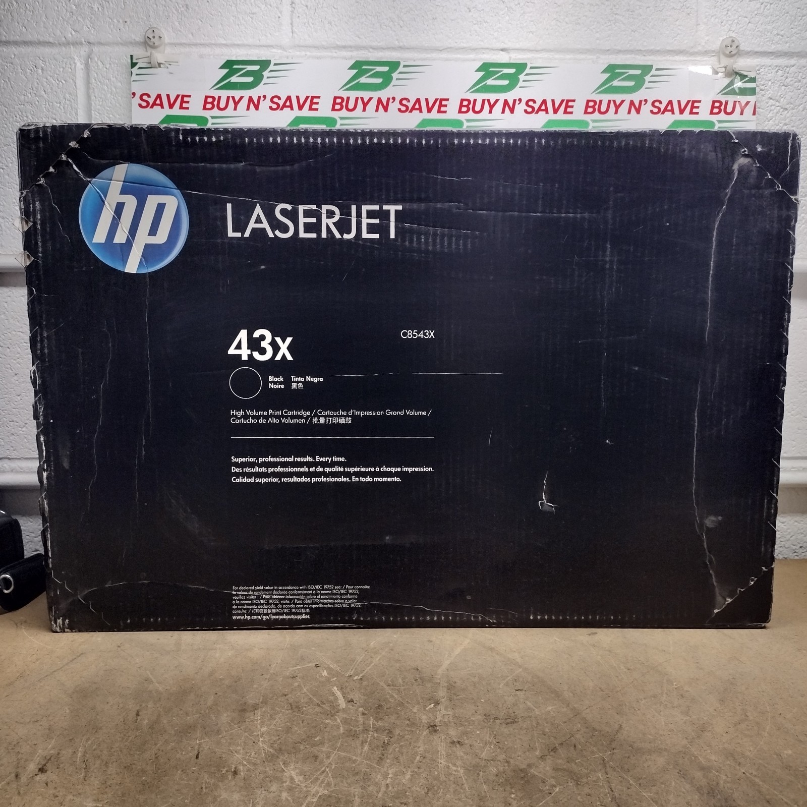 HP 43X Black OEM High Volume Print Toner Cartridge C8543X - Genuine - New