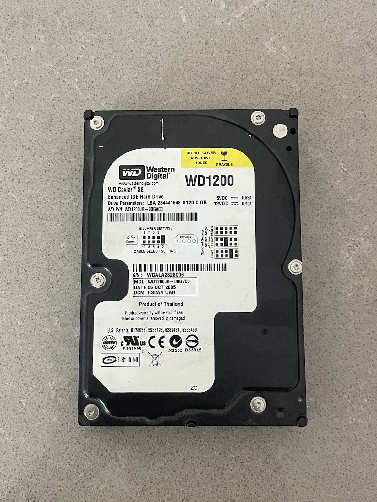 Western Digital WD1200JB-00GVC0