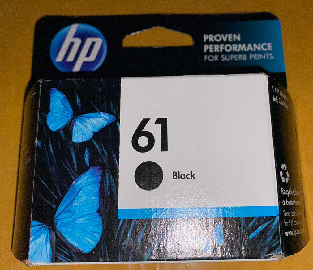Original Genuine OEM HP 61 BLACK Ink cartridge for Deskjet Officejet Printer New