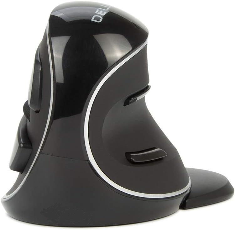 DeLUX Wireless Ergonomic Vertical Mouse,1600 DPI,USB 2.4G Receiver Connectivit.