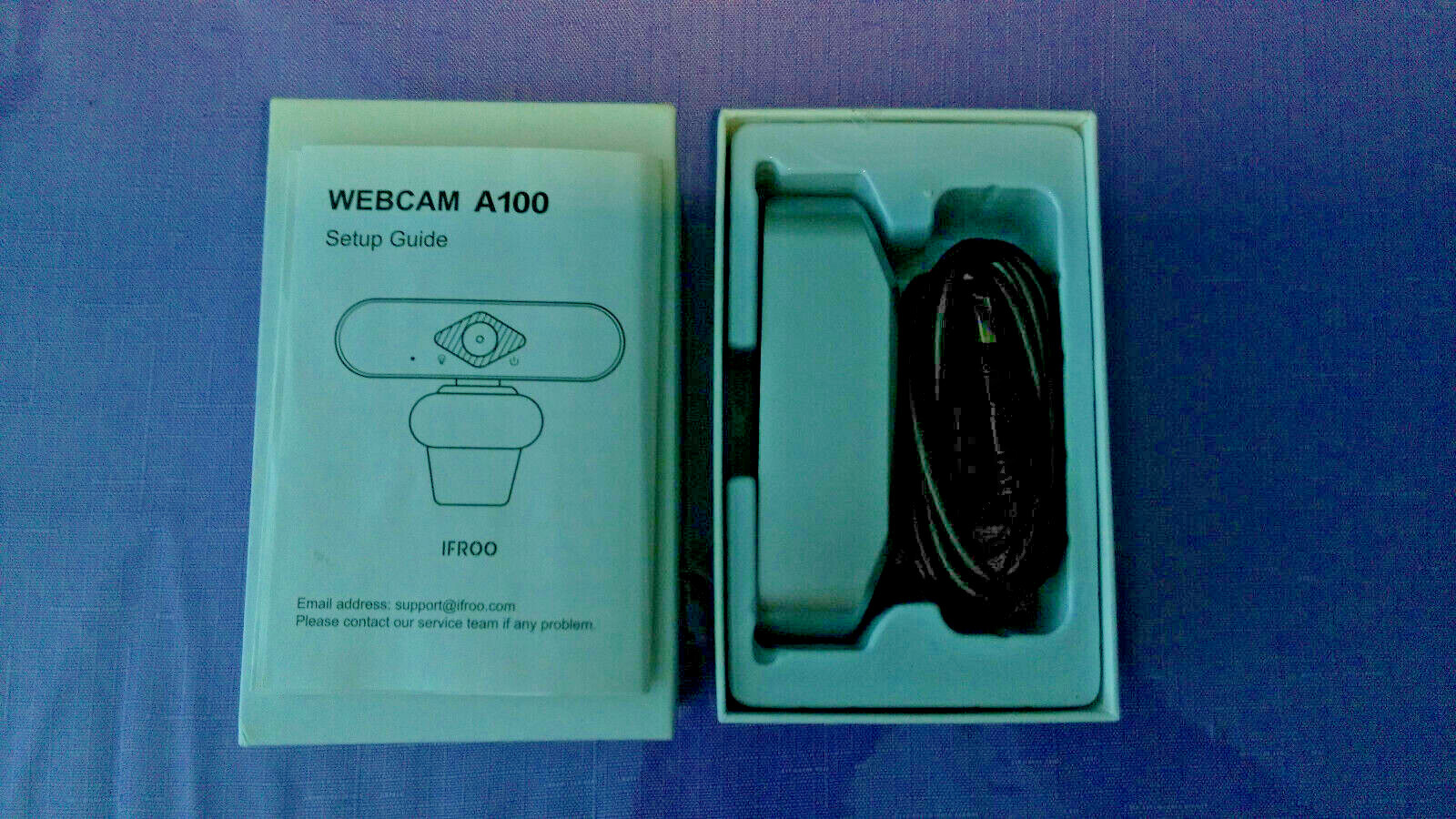 Webcam IFROO FHD 1080P Microphone No fisheye Wide-Angle for Desktop Laptop