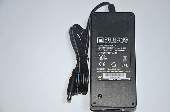 Genuine Phihong PSAC60M-120 12V 5A Power Supply Charger 5.5*2.1mm