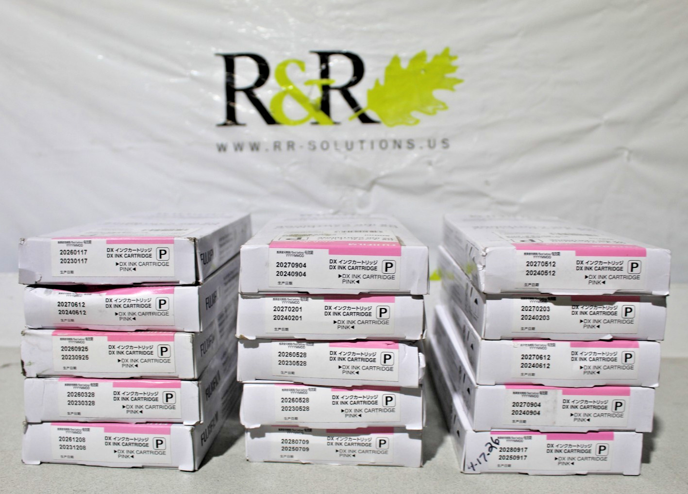Set of 15 Pi Fuji Film Dx Ink Cartridge 200ml Open box, Sealed, Expired, Unexpir