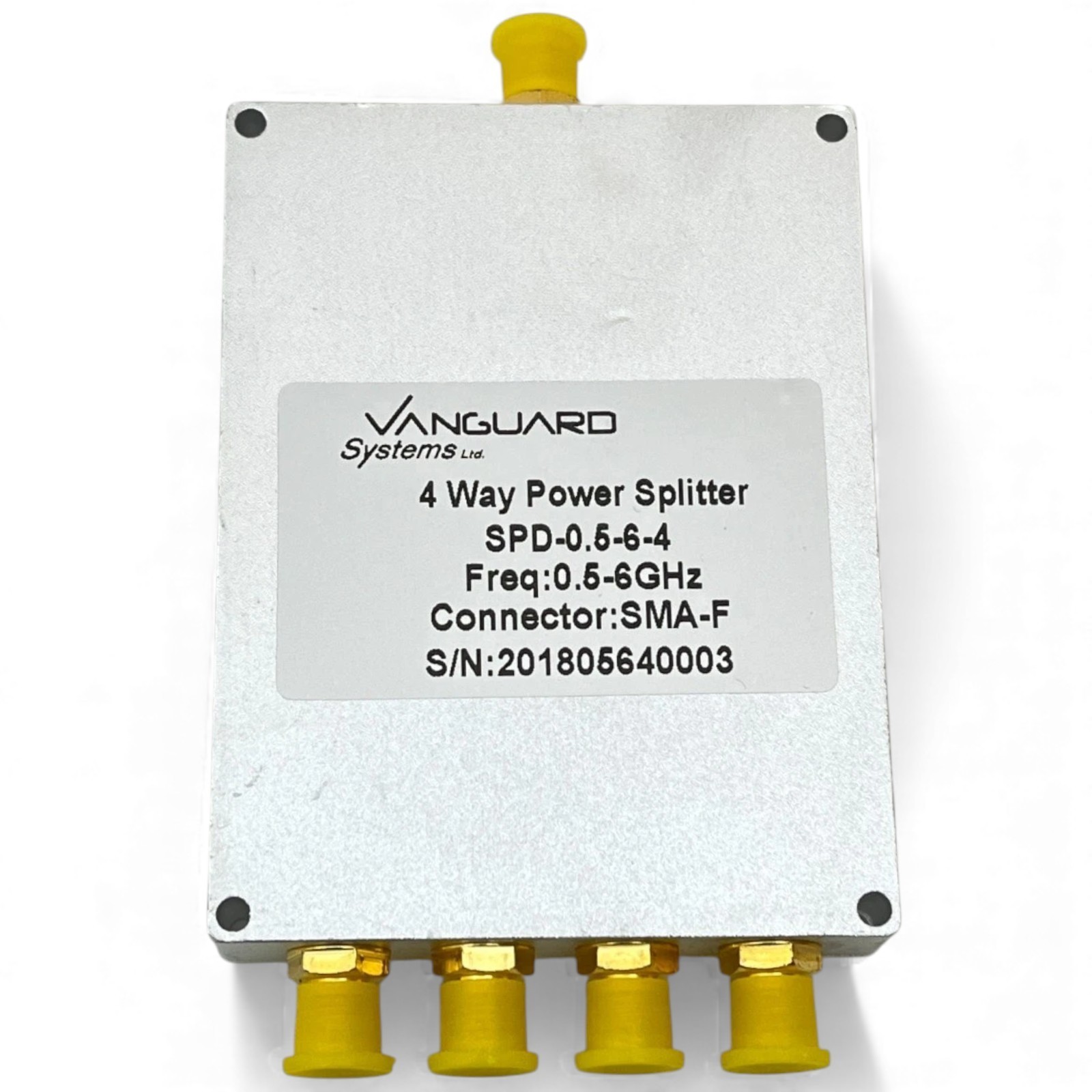 Vanguard 4 Way Power Splitter SPD-0.5-6-4 - NEW