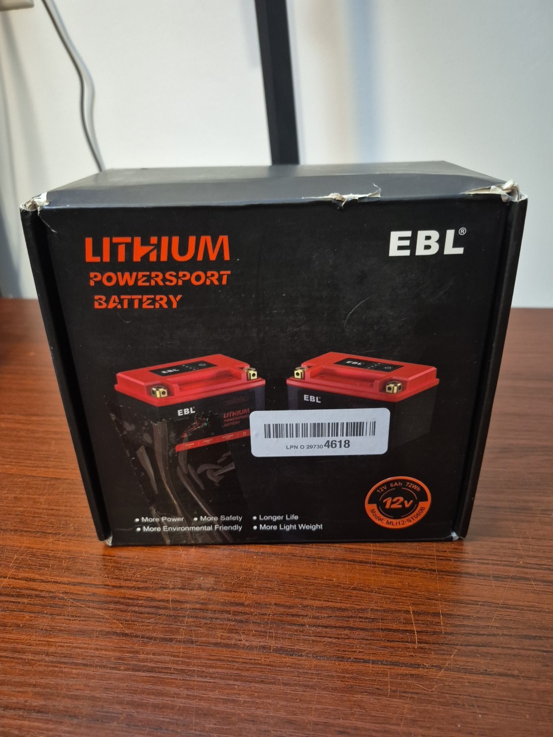 Ebl Motorcycle Battery  MLI12-ST060B