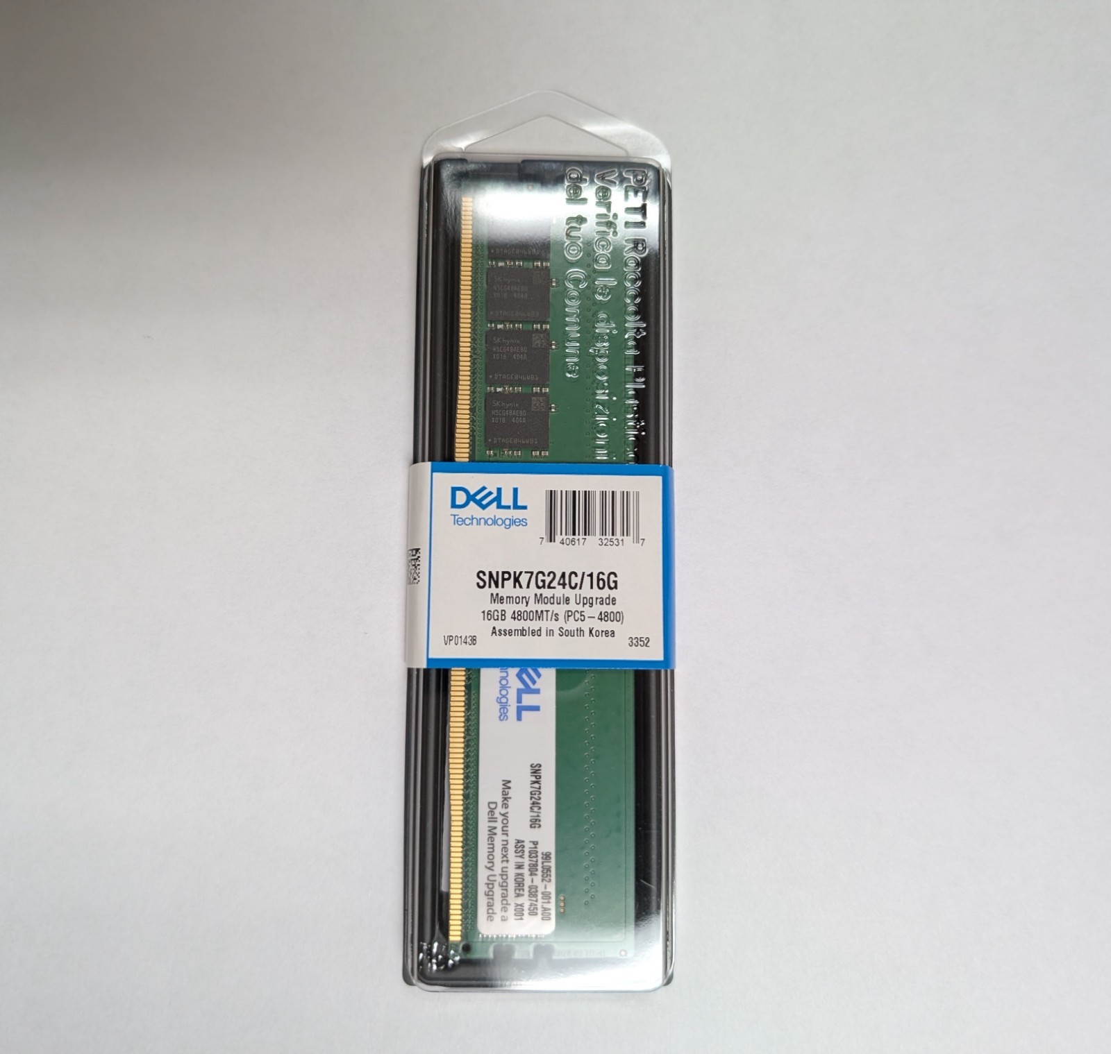 Dell 16GB PC5-38400 DDR5-4800 Memory - SNPK7G24C/16G