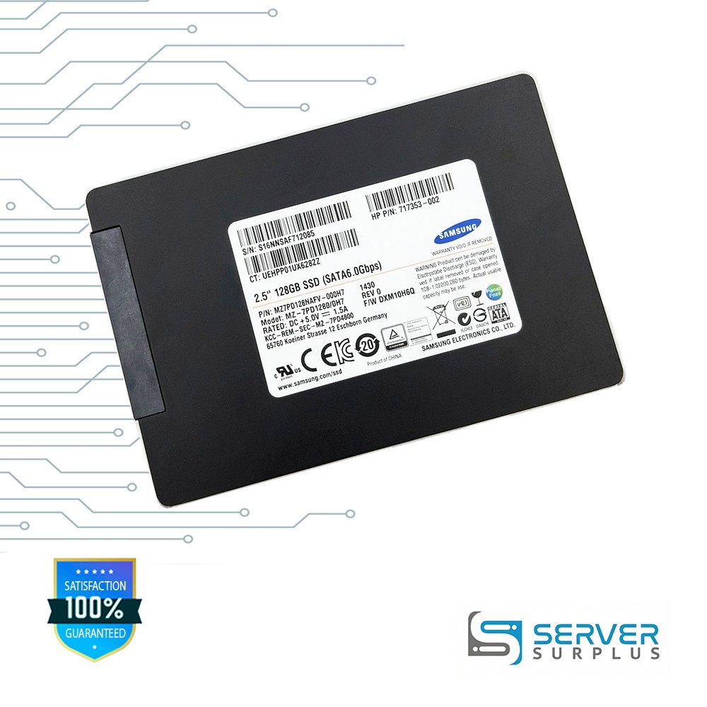 HP 7PD1280/0H7 128GB SATA 6Gb/s 2.5 in Enterprise SSD | 717353-002