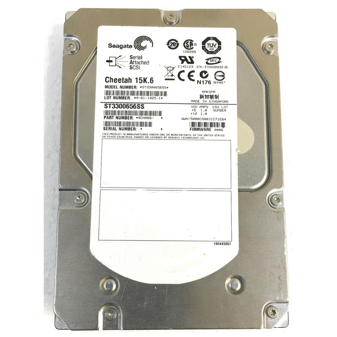 Seagate 15K.6 300GB 15K SAS 3Gb/s 3.5" Enterprise HDD ST3300656SS 9CH066