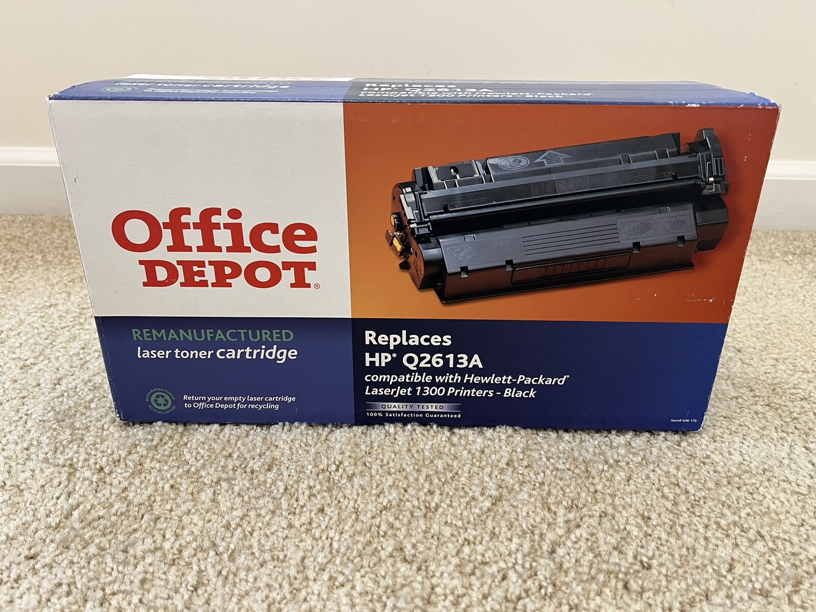 Office Depot HP 13A Black Laser Toner Cartridge In Box Q2613A