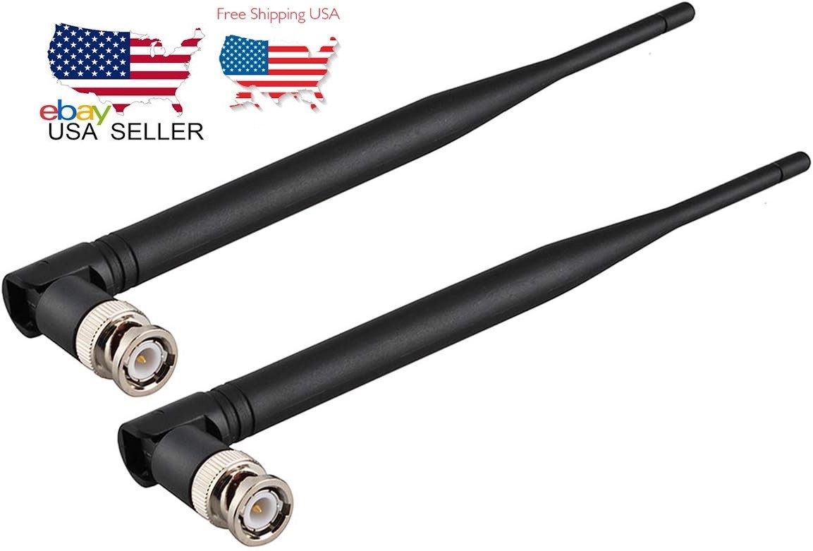 Wireless Microphone Receiver Antenna UHF 400MHz-960MHz BNC Male Antenna(2-Pack)