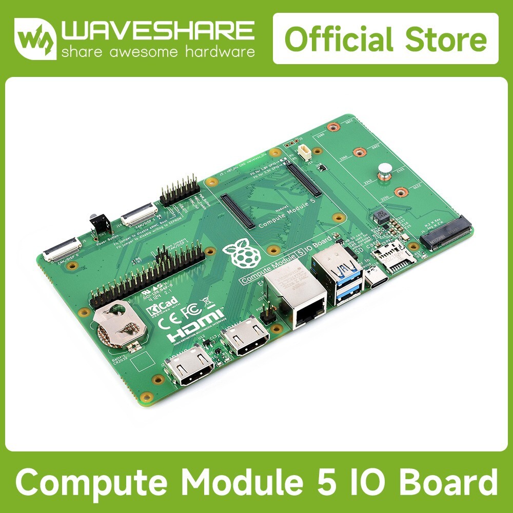 Official Raspberry Pi Compute Module 5 IO Board, A Development Platform And Refe