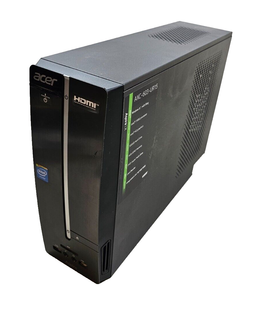 Acer Aspire XC-603 SFF Desktop Computer 2.4Ghz Dual Core, 4GB, No SSD/OS