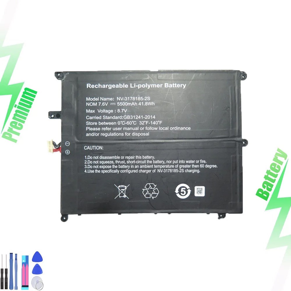 7.6V NV-3178185-2S Battery For Digma EVE 15 P417 ES5063EW P418 ES5064EW Sgin X15