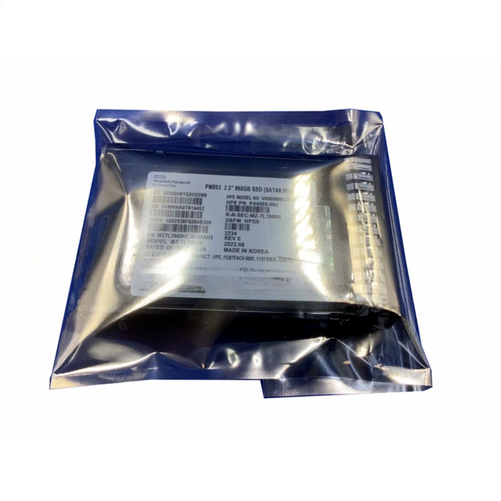 P18424-B21 P18483-001 RI Multi HPE 960GB SATA 6G 2.5" RI SSD Solid State Drive