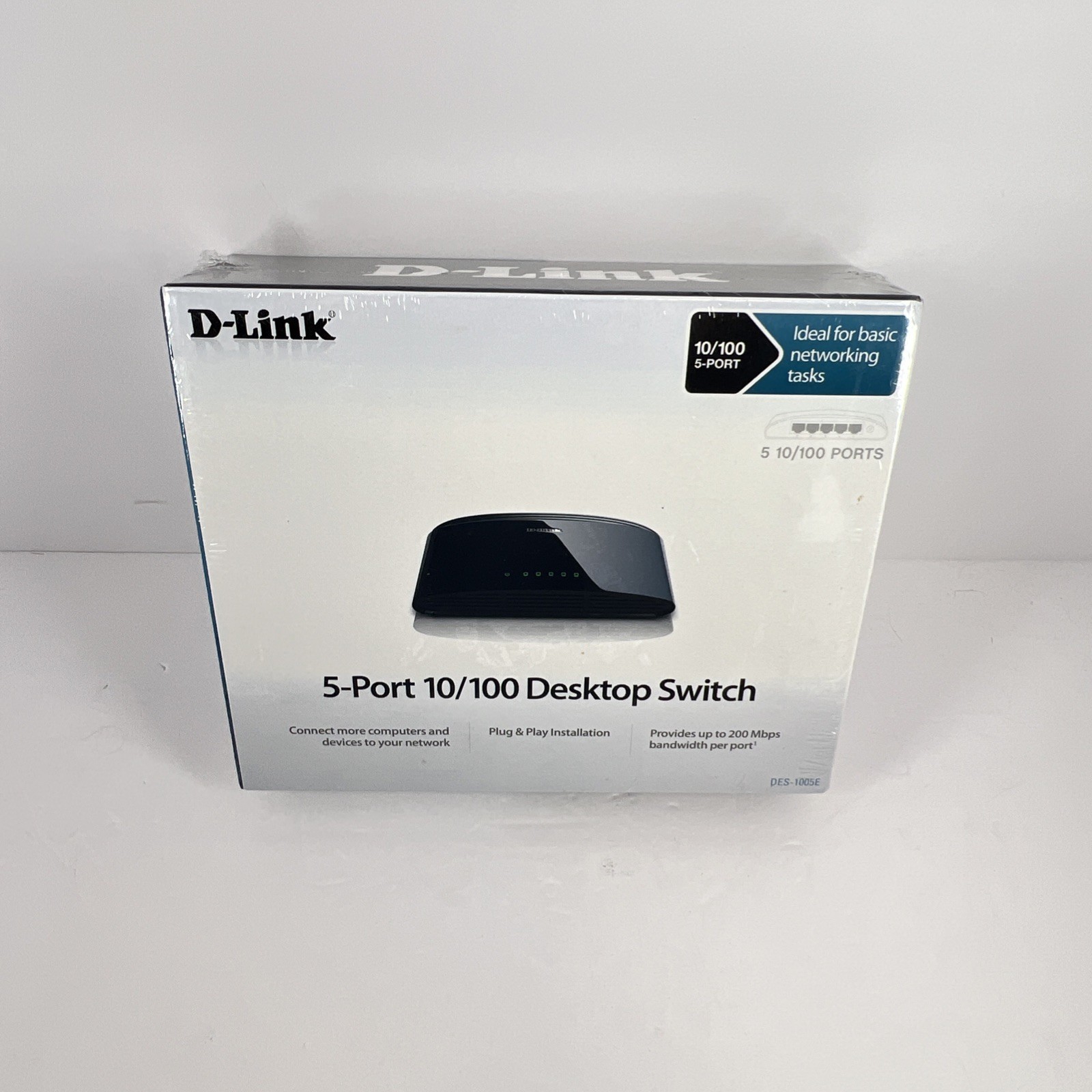 D-LINK (DES-1005E) 5-Port 10/100 Desktop Network Ethernet Switch
