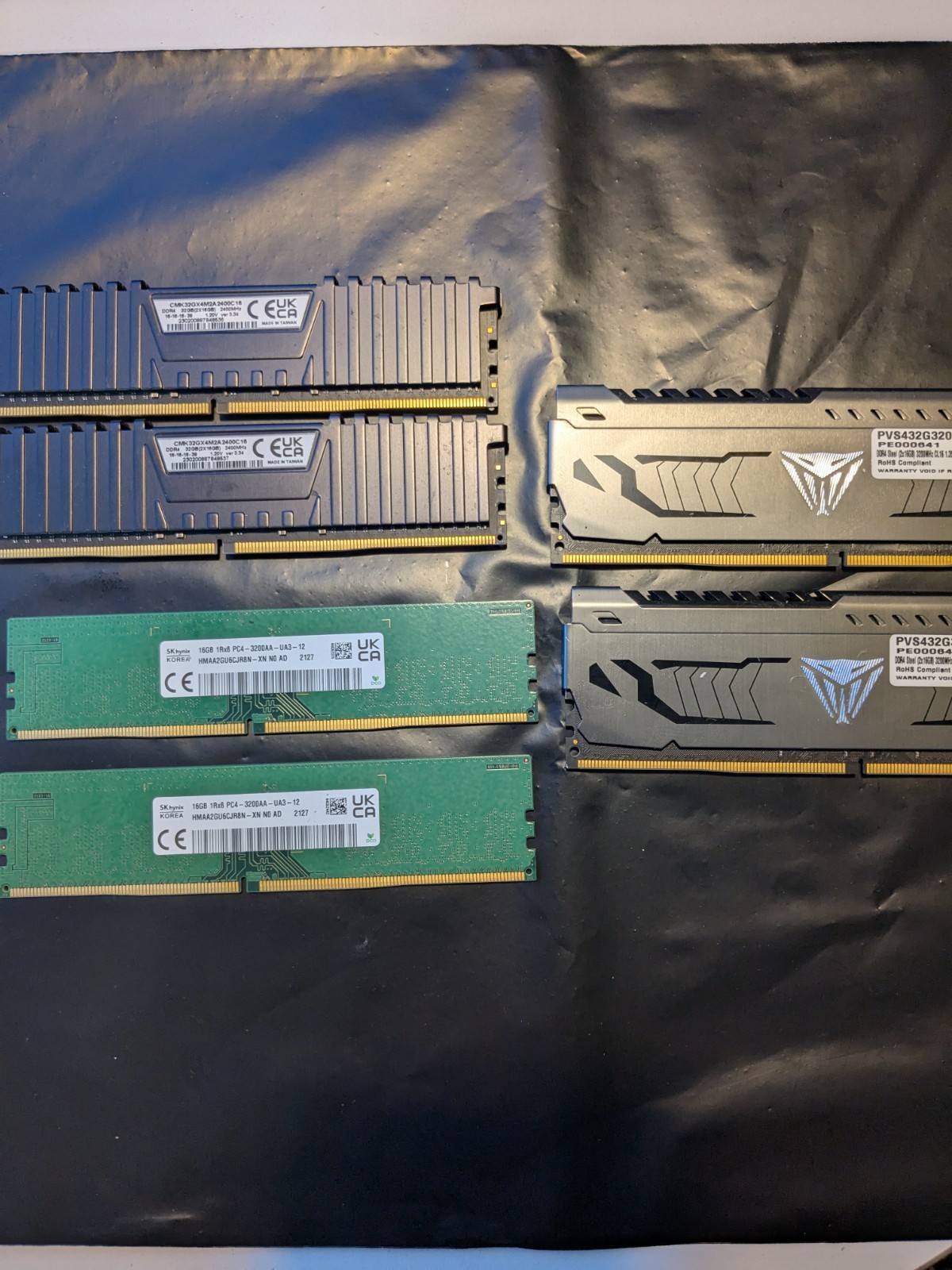 Lot of 3x 32gb DDR4 Gaming Ram Sets Tested 