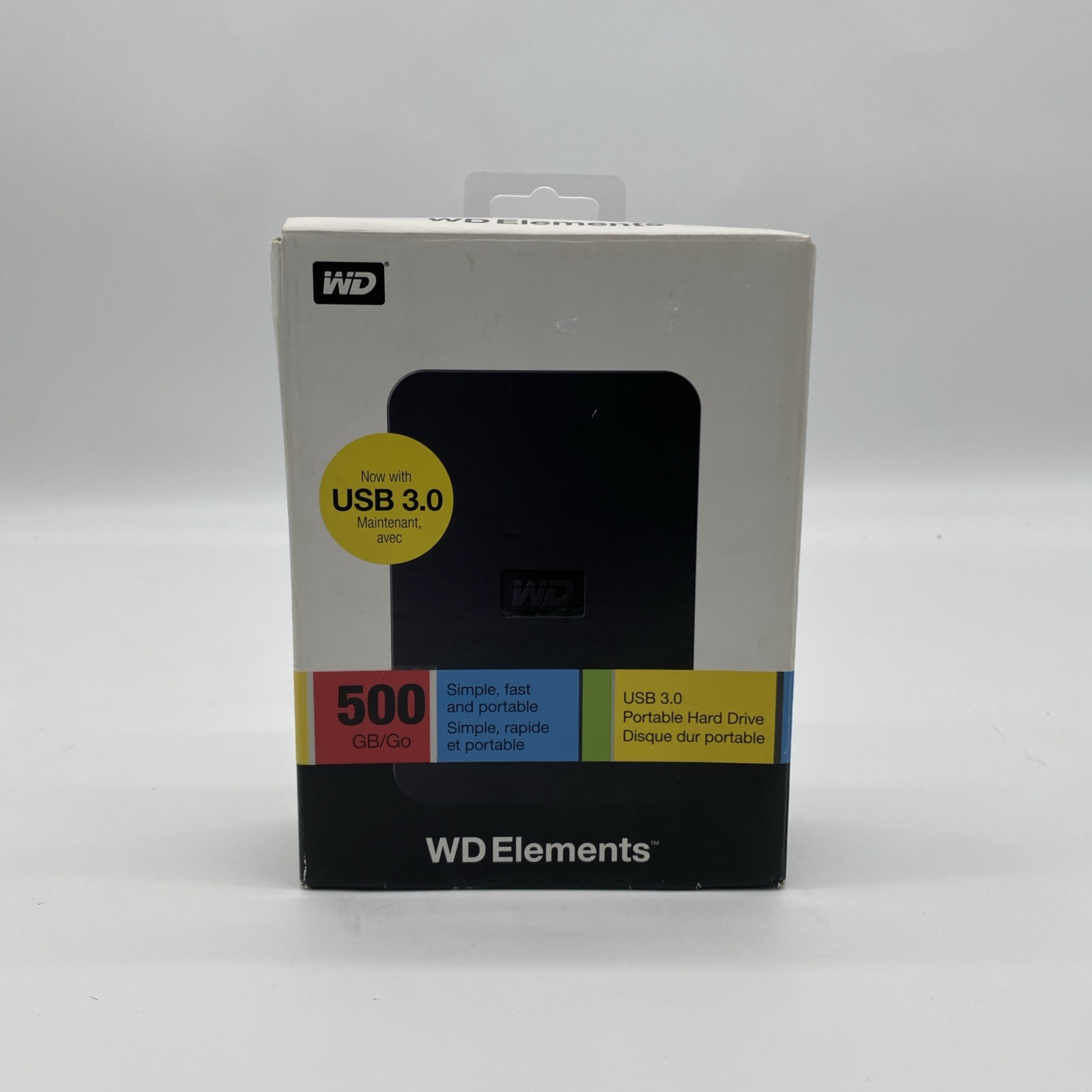 WD Elements External Hard Drive 500GB USB 3.0 Black NEW/IN BOX