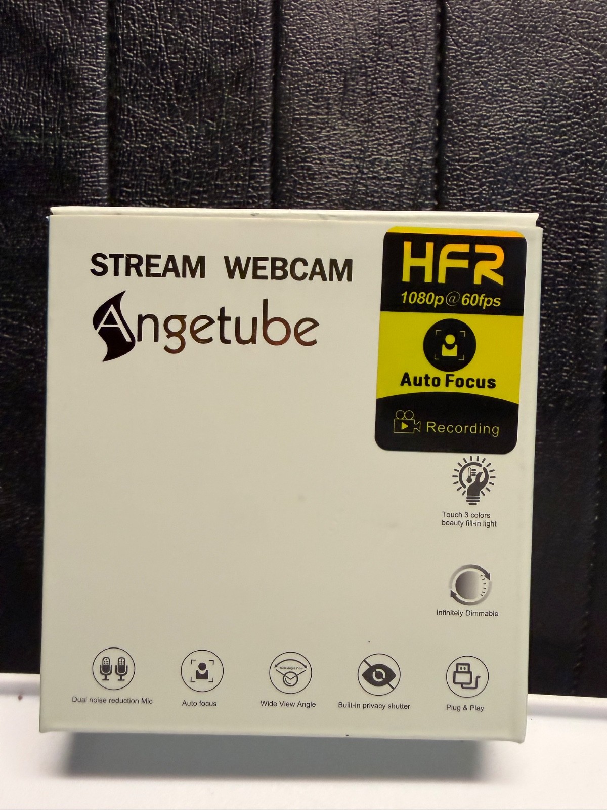 Angetube Stream Webcam - Auto Focus- Recording- 1080p 60fps Open Box -EL2B4