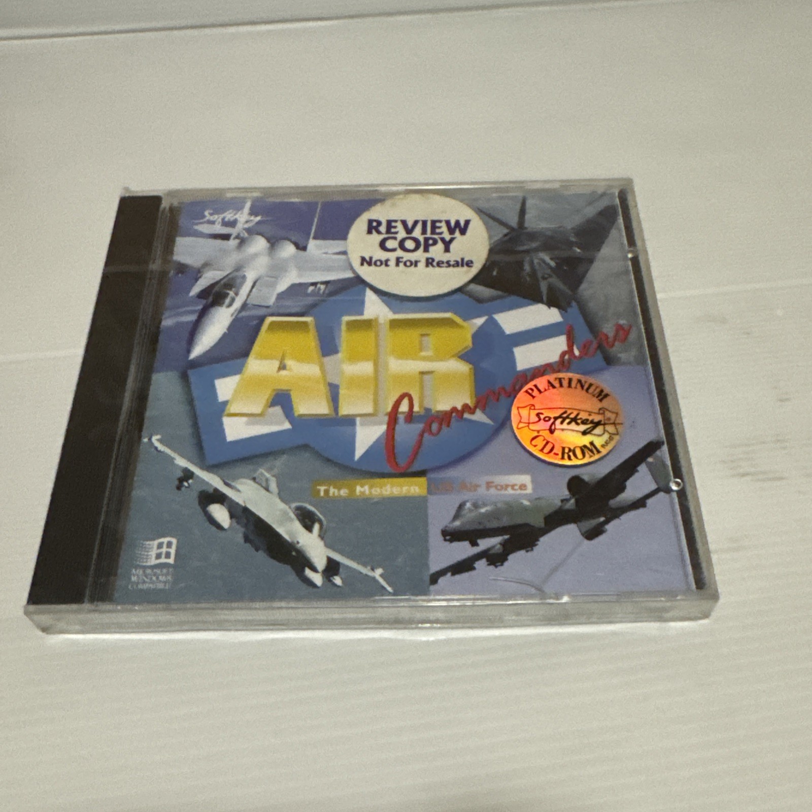 Softkey Air Commanders PC CD-ROM Game In Jewel Case 1995 Sealed Review Copy