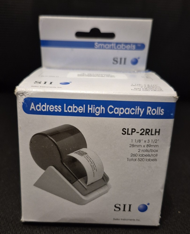 SLP2RLH Self-Adhesive Address Labels 1-1/8 x 3-1/2 White 520/Box