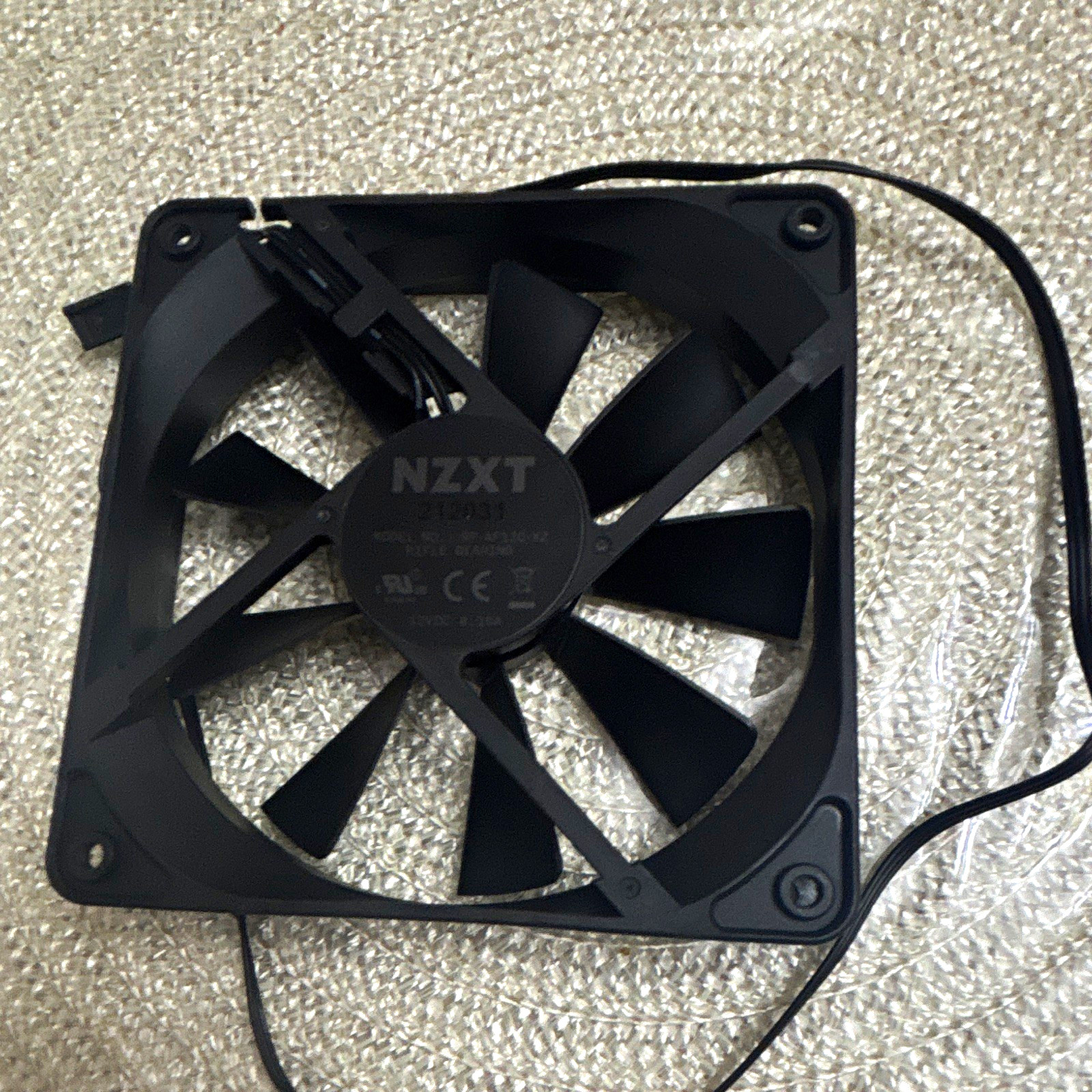 NZXT 120mm Case Fan Red LED 3-Pin 12V 1200RPM 50.42CFM RF-AF12C-RB