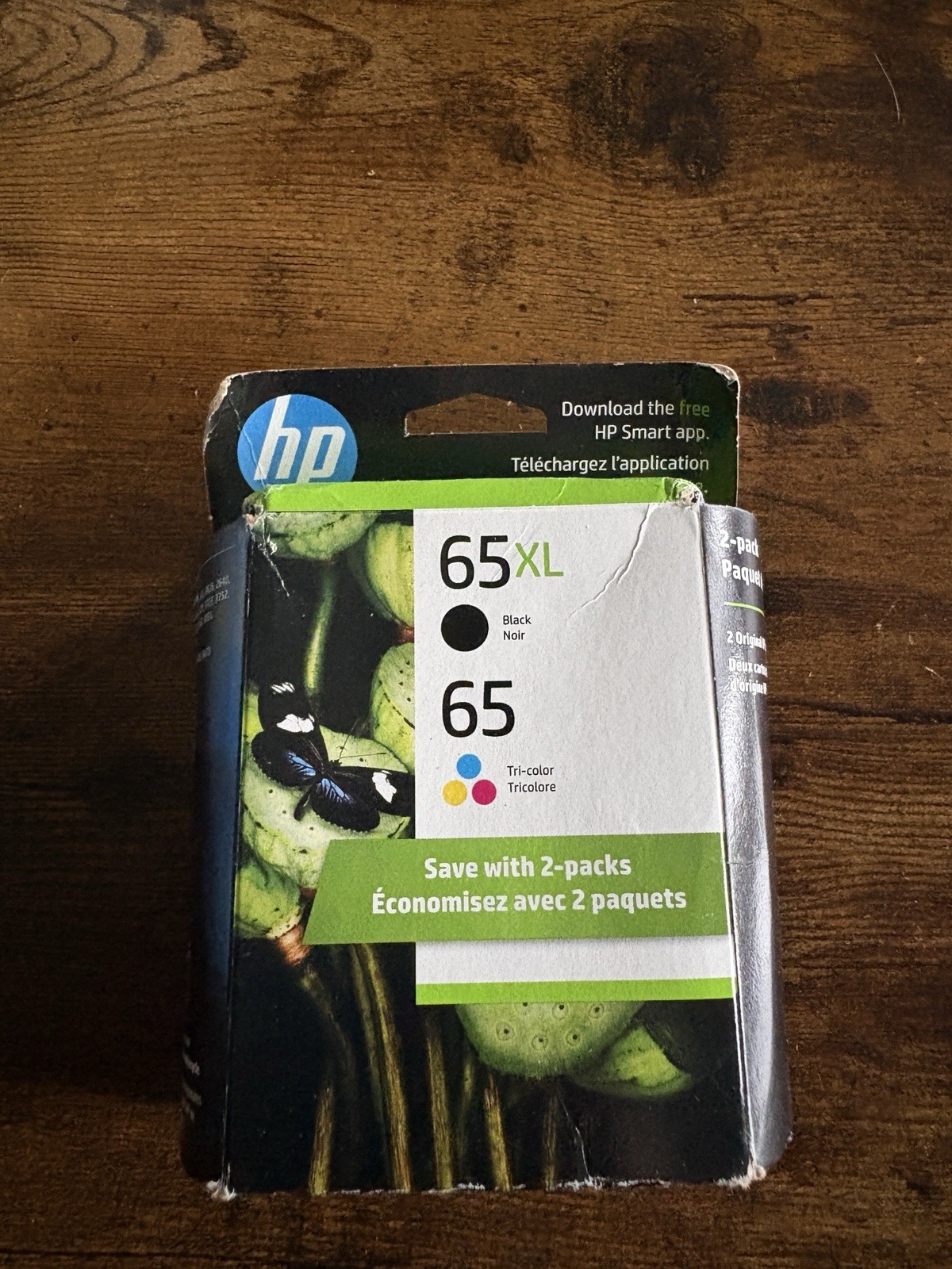 HP 65XL/65 High-Yield Ink Cartridge Combo - Black/Tri Color - EXP: 05/2027