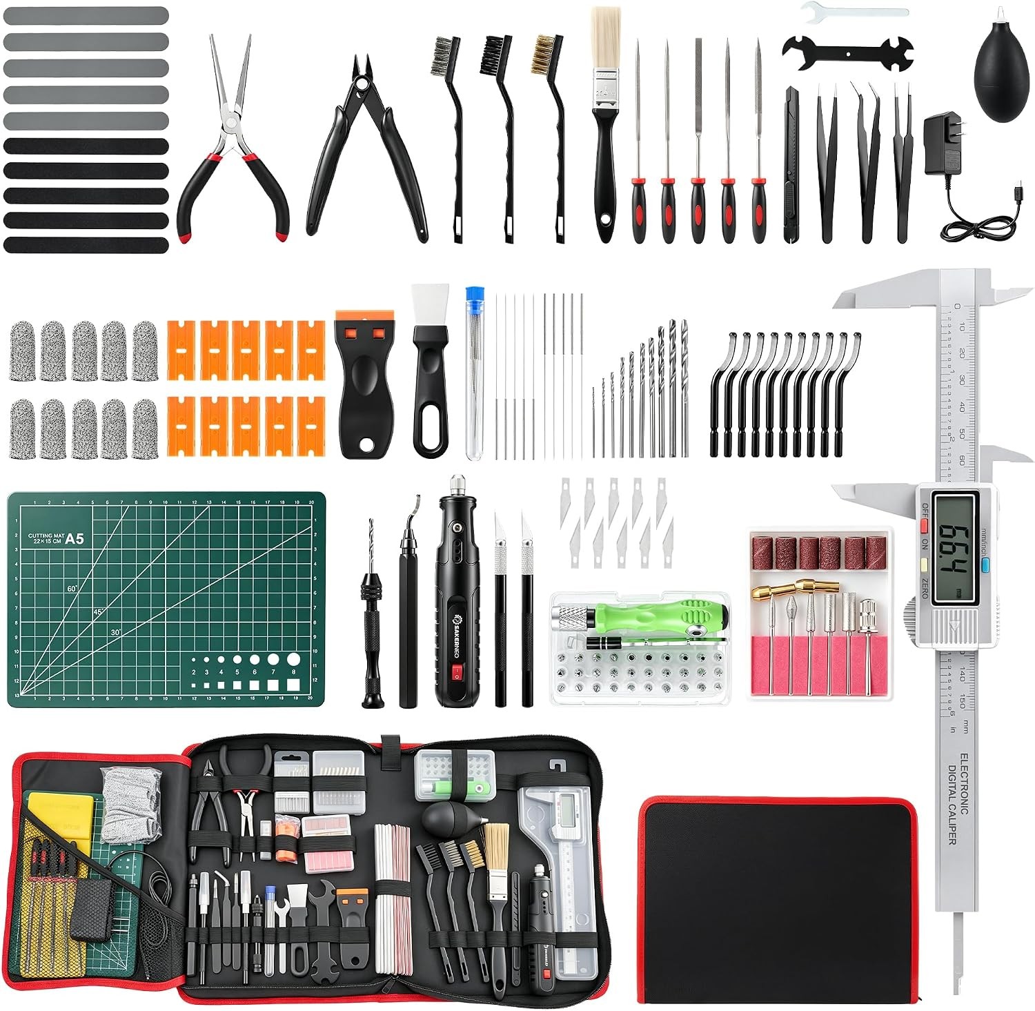 135Pcs 3D Printer Tool Kit with Storage Bag,3D Printer Accessories