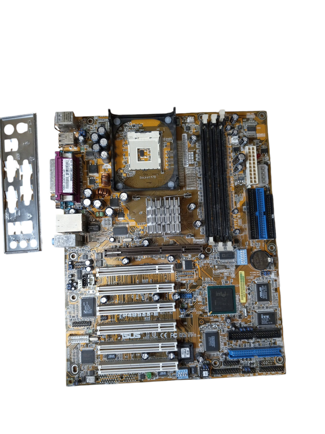 Asus P4B533-E Rev 1.02 Socket 478 Motherboard + I/O Shield TESTED
