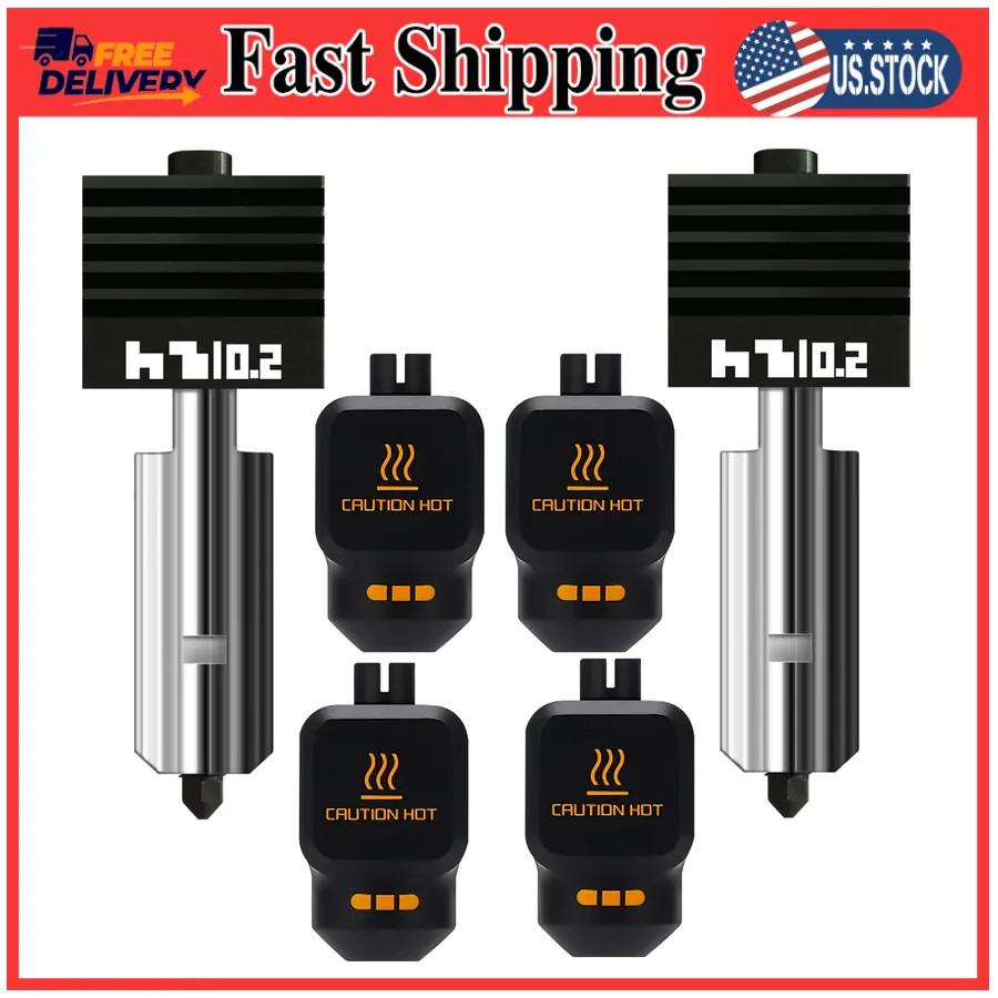 2PK 0.2mm Hardened Steel Hotend Nozzle for Bambu Lab P2S X2D H2D H2C H2S A1