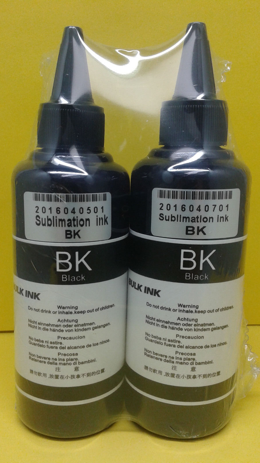 200 ml pigment sublimation Black Bulk Refill Ink for Epson Compatible USA 