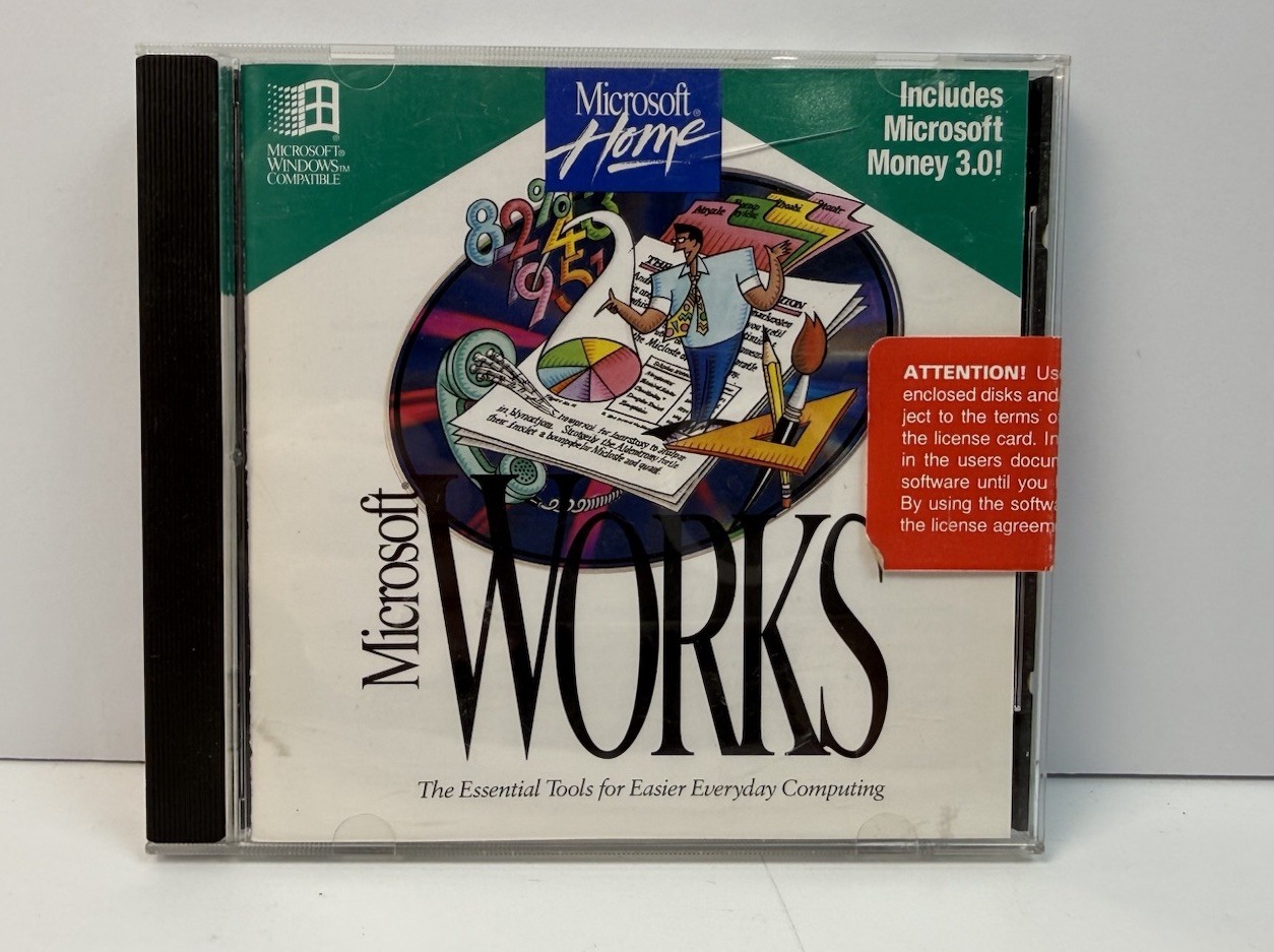 Microsoft Home Works, 3.0 1994 CD- ROM PC