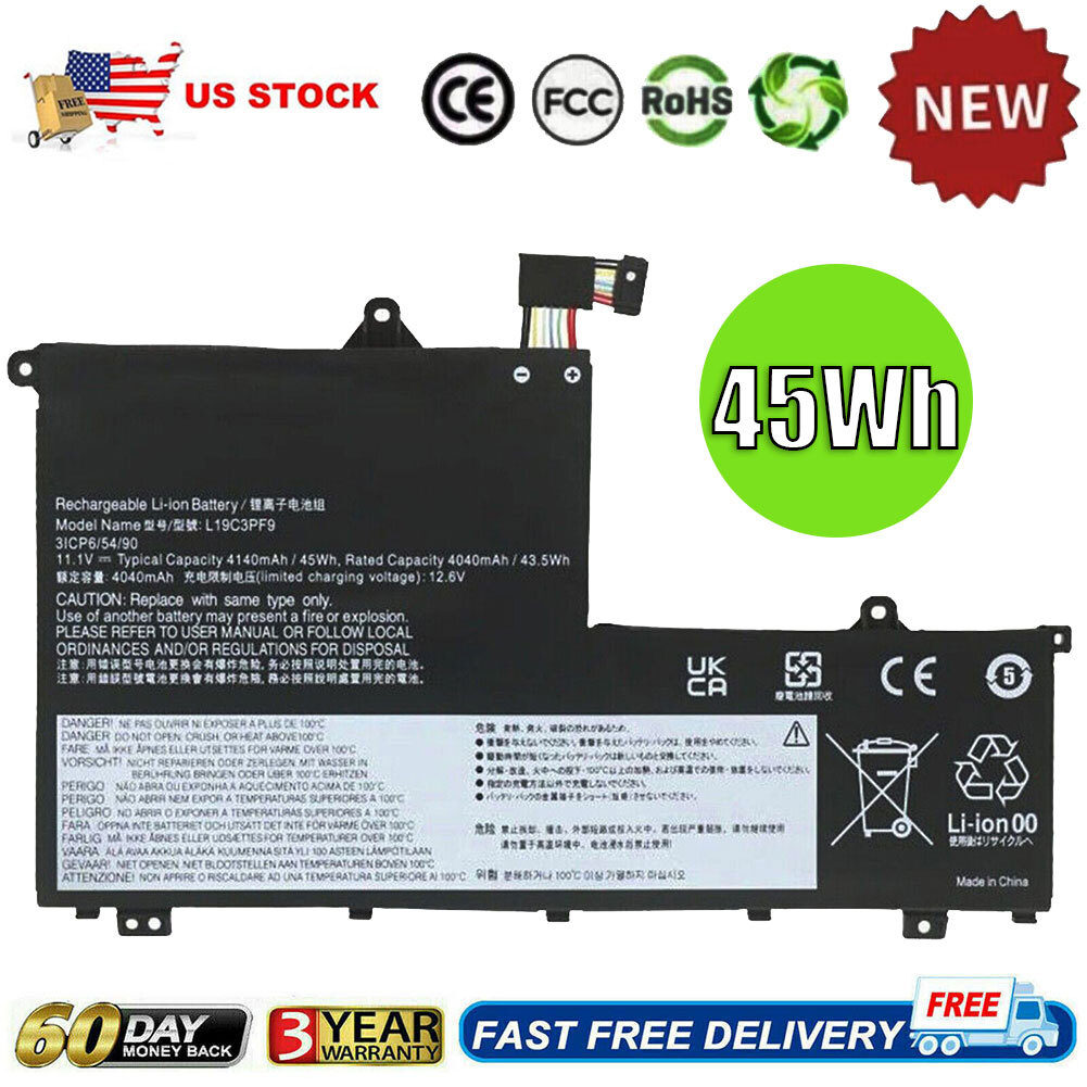NEW L19C3PF9 BATTERY FOR LENOVO THINKBOOK 14-IML 15-IML 15-IIL L19L3PF1 L19L3PF8