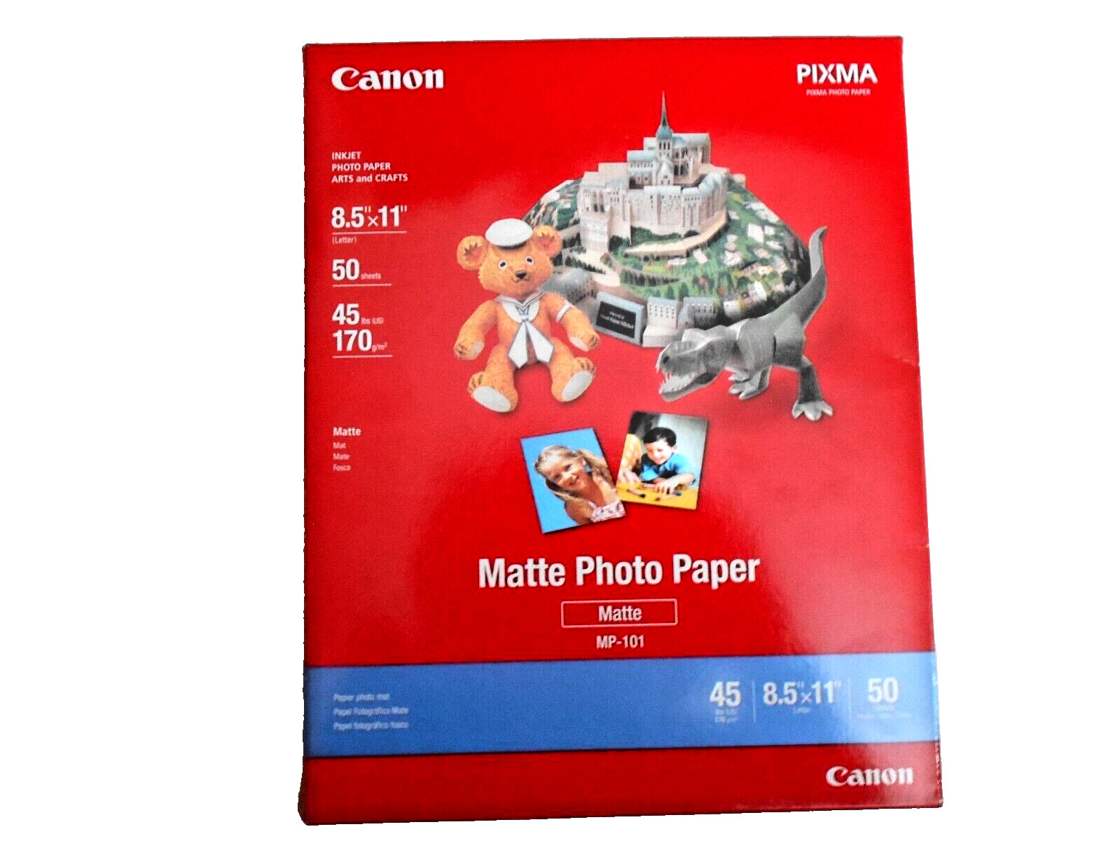 Canon Pixma Matte Photo Paper MP-101 8.5"x11" 50 Sheets