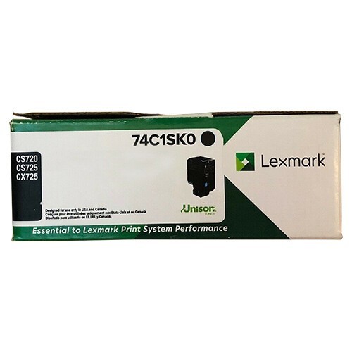 Original Lexmark 74C1SK0 Black Toner. New Sealed Box, We Ship Fast