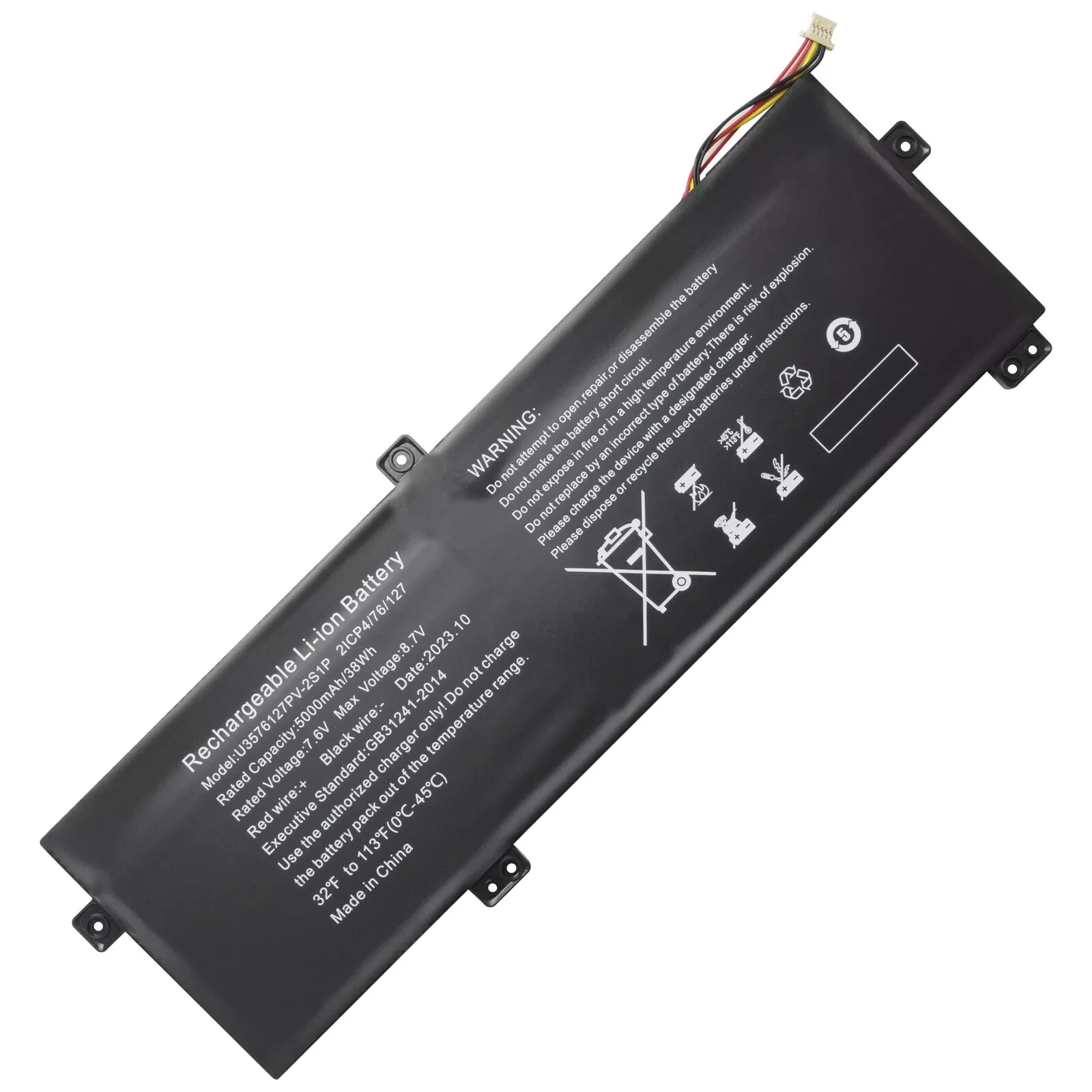 Genuine Gateway Battery U3576127PV-2S1P U3576127PV H-4886280P GWTN156-11BK 5Pin