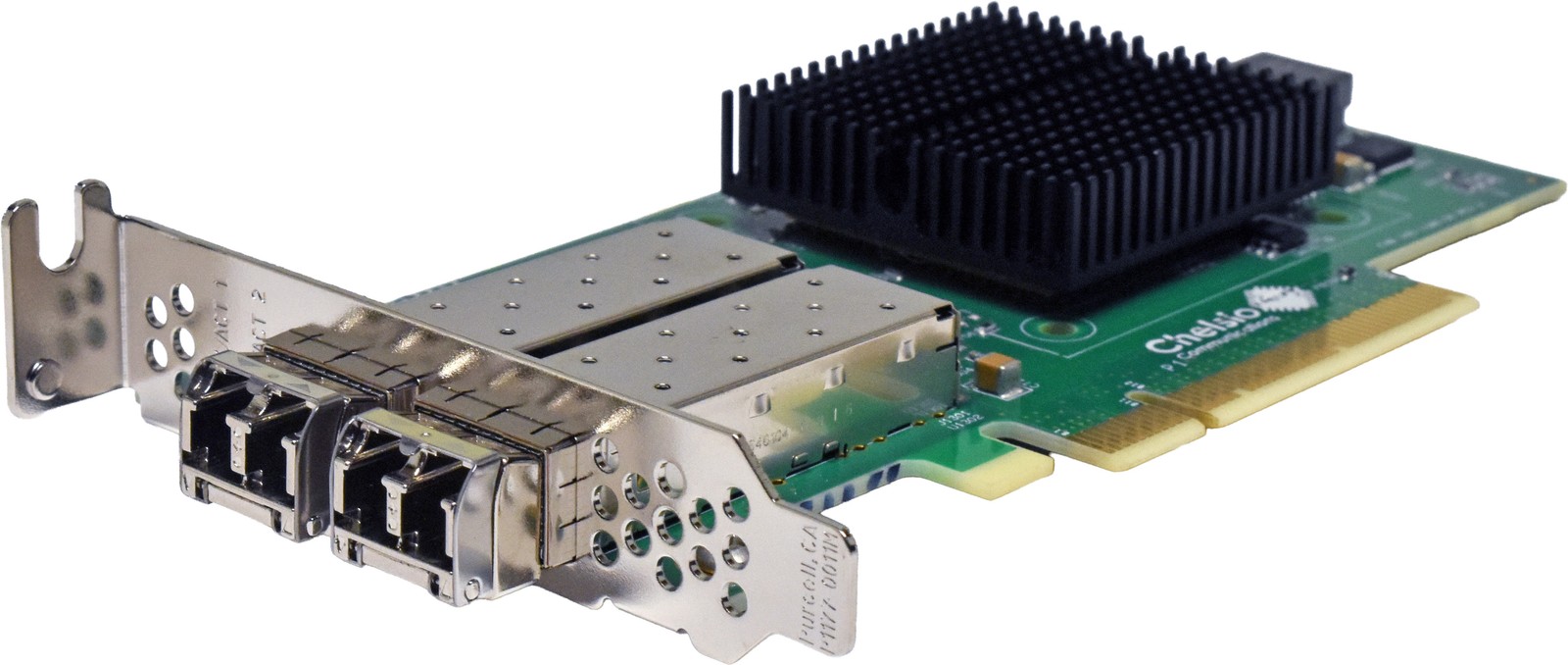 Chelsio 110-1188-50 Dual Port SFP+ 10GE NIC PCIe x8 2x GBIC LP