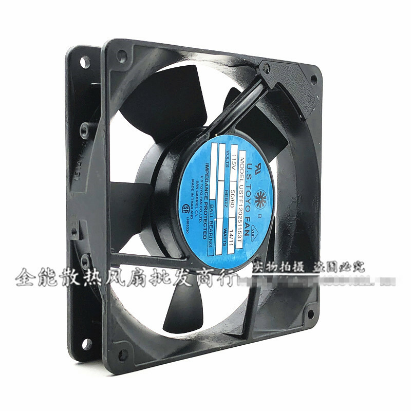 1PCS U.S.TOYO FAN USTF120251153T AC 115V 14/11W 12CM cooling fan