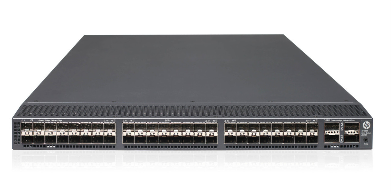 HPE 5900AF-48XG-4QSFP+ 48-Port XG 4x QSFP+ JC772A Network Fiber Switch NEW