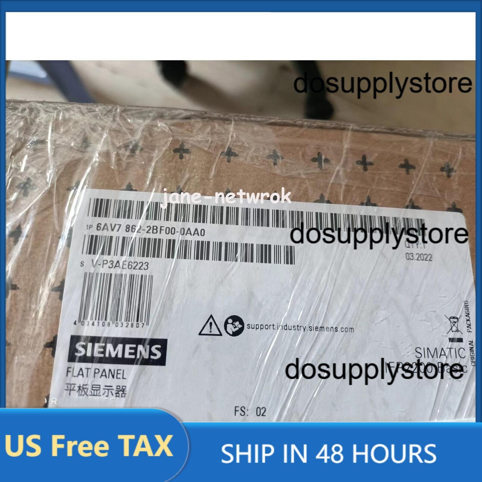 New Siemens 6AV7863-3MA00-0AA0 IFP2200 Basic Flat Panel 22 6AV7 863-3MA00-0AA0