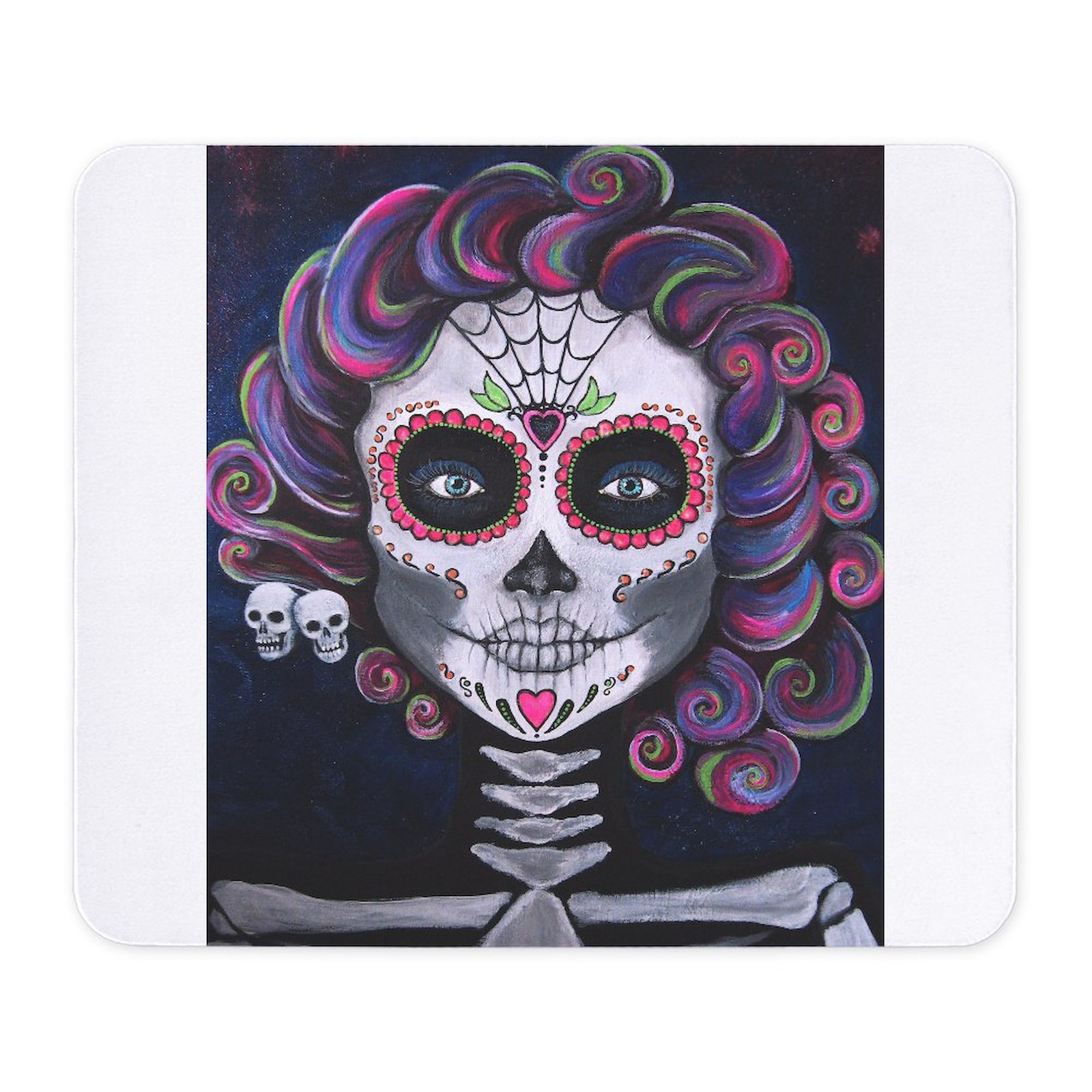 CafePress Sugar Skull Candy 2 Mousepad  (374441293)