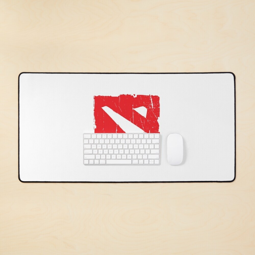 DOTA Desk Mat, Logo White, 80x40cm / 31.5in x 15.5in, Mouse Pad, gaming deskmat