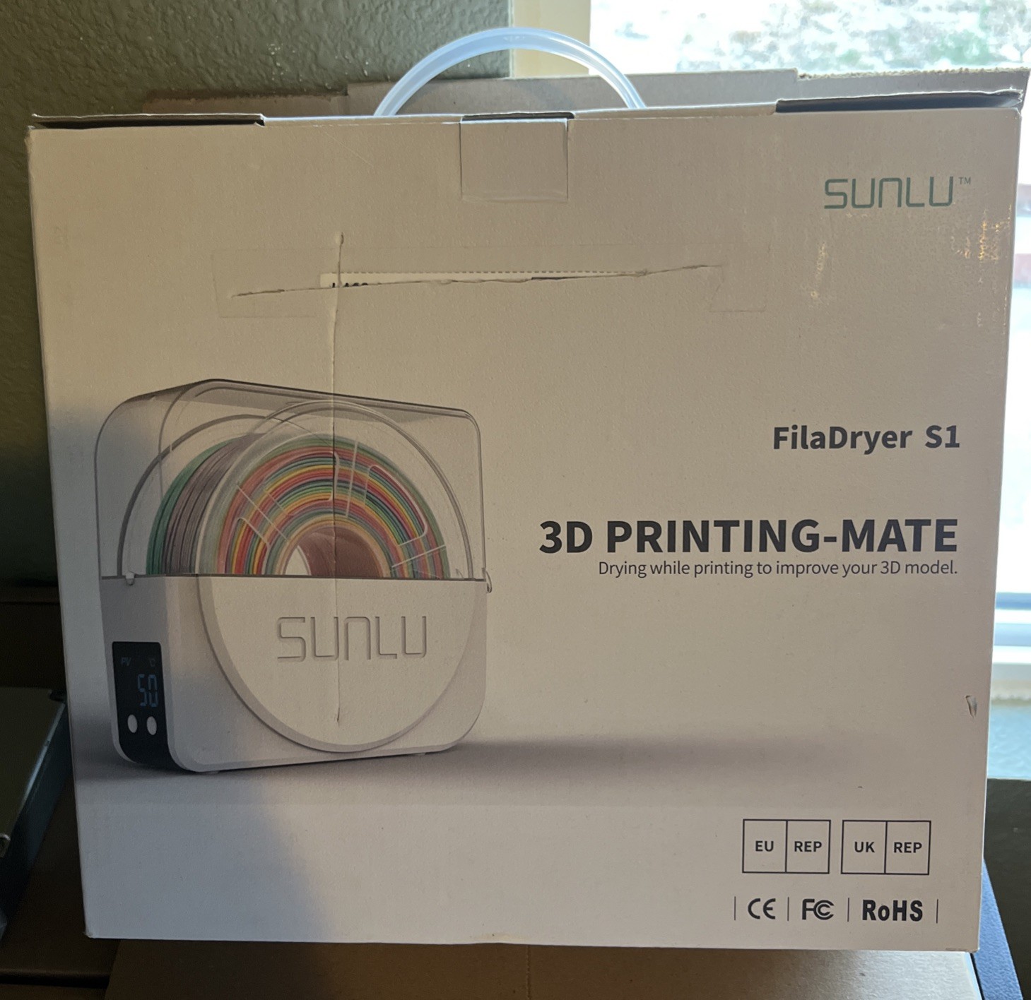 SUNLU FilaDryer S1 Plus 3D Printing-Mate Drying While Printing To Improve Print
